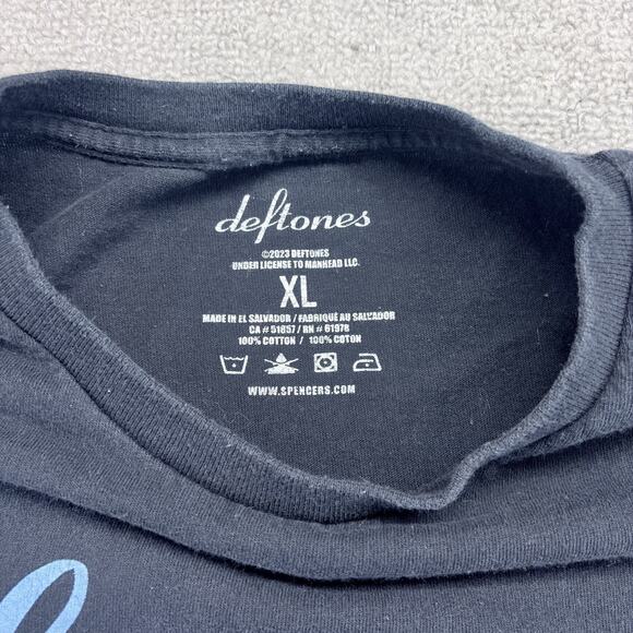Deftones Around The Fur T-Shirt Mens XL Black Cotton Short Sleeve Spencers Band - Picture 2 of 7